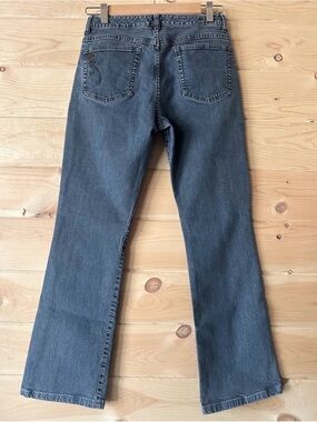 Tommy Bahama Indigo Palms Bootcut Jeans 6 Short 27 Inseam Embroidered Med Wash